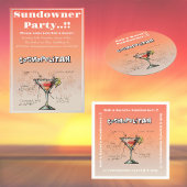 Sundowner Cosmopolitan Party Ronde Kartonnen Onderzetter