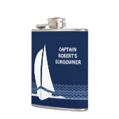 Sundowner met Kapitein naam erop Flask Heupfles (Links)