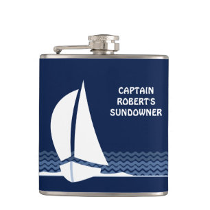 Sundowner met Kapitein naam erop Flask Heupfles