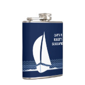 Sundowner met Kapitein naam erop Flask Heupfles (Rechts)