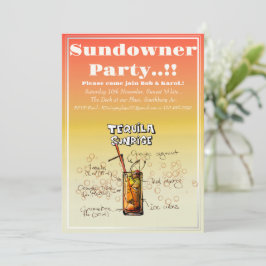 Sundowner Tequila Cocktail Party Kaart