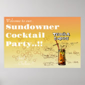 Sundowner Tequila Cocktail Party Poster (Voorkant)