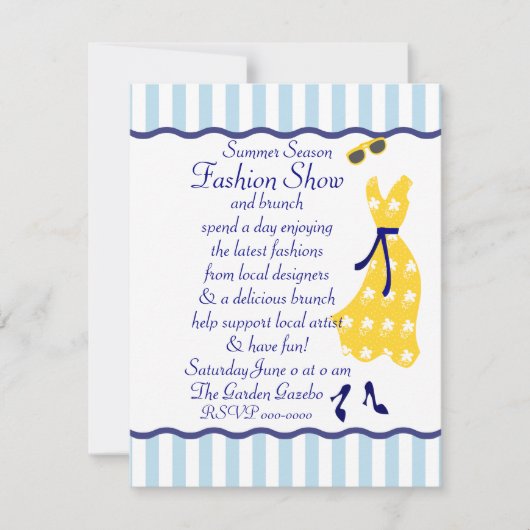 Sundress Mode Show Kaart (Voorkant)