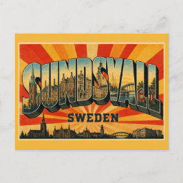 Sundsvall Zweden Steenstad Briefkaart