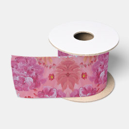 Sunet Roos Bloemen Satijnen Lint