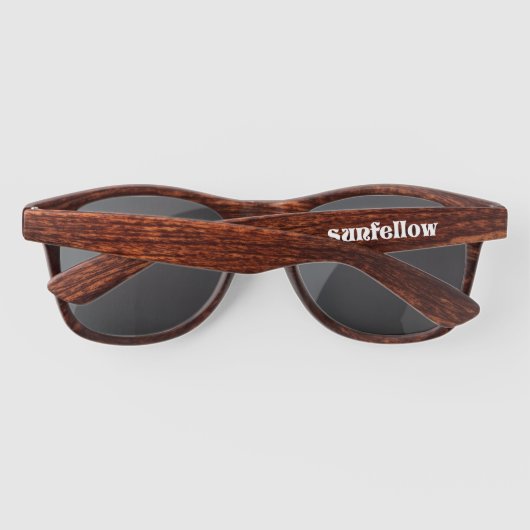 Sunfellow houten glazen zonnebrillen (Achterkant)