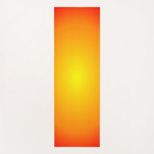 Sunfire Red Gold Yellow Bright Colour Oranje Back Yogamat (Voorkant)