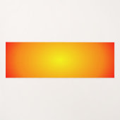 Sunfire Red Gold Yellow Bright Colour Oranje Back Yogamat (Voorkant (horizontaal))