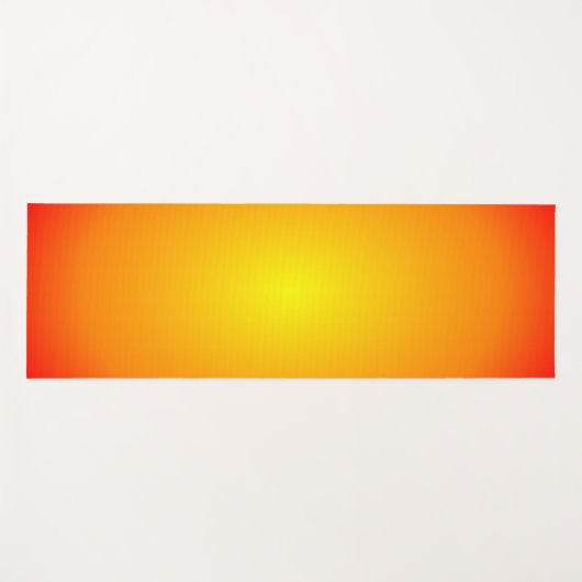 Sunfire Red Gold Yellow Bright Colour Oranje Back Yogamat (Voorkant (horizontaal))