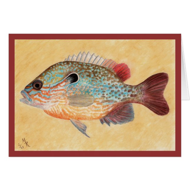 Sunfish Painting Art Card (Voorkant Horizontaal)