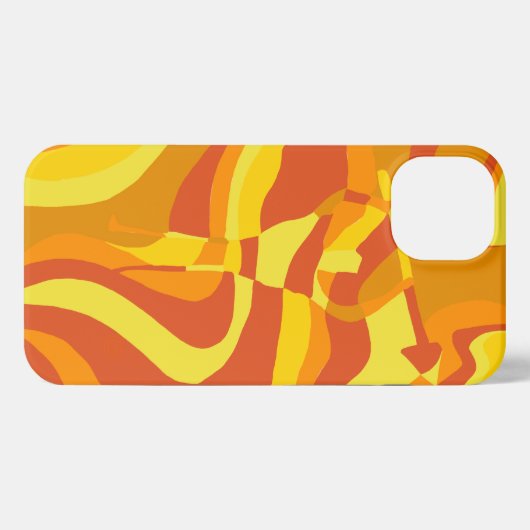 Sunflare Waves Abstracte iPhone Case iPhone Hoesje (Achterkant horizontaal)