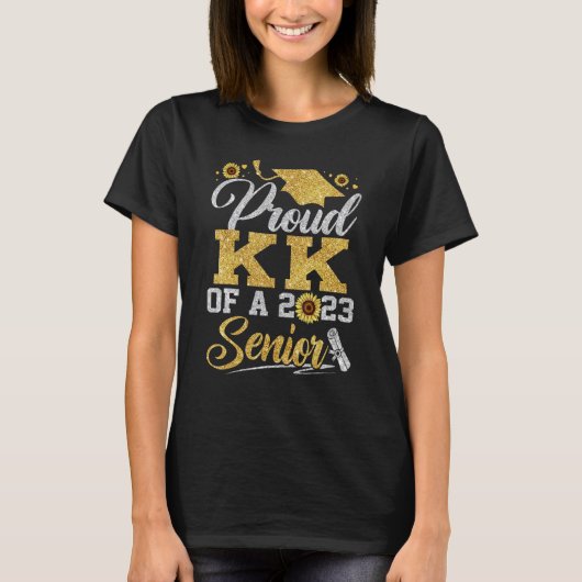 Sunflower 2023 Proud kk Of A 2023 Senior Graduatio T-shirt (Voorkant)