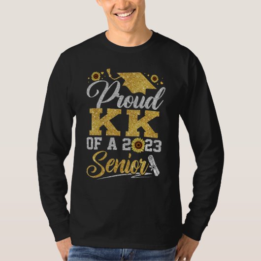 Sunflower 2023 Proud kk Of A 2023 Senior Graduatio T-shirt (Voorkant)