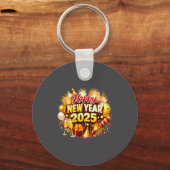 Sunflower 2026 Happy New Year Funny Bow Butterfly  Sleutelhanger (Voorkant)