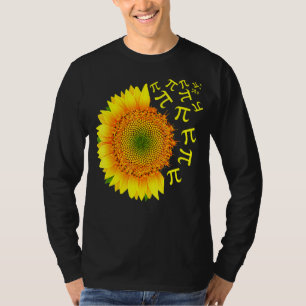 Sunflower 3 14 Wiskunde Happy Pi Day Geek Science T-shirt