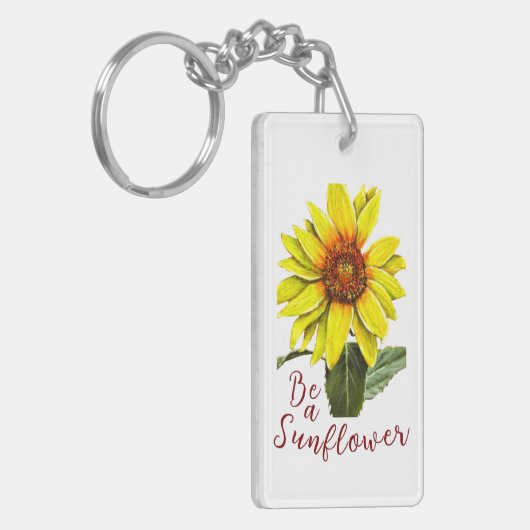 Sunflower Acrylic Keychain (Voorkant Links)