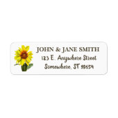Sunflower Address Label (Voorkant)