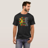 Sunflower African Roots Melanin Black History Blac T-shirt (Voorkant volledig)