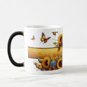 Sunflower and Butterfly Mug Wrap Magische Mok (Links)