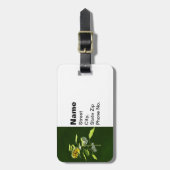 Sunflower and Sparrow Bagagelabel (Voorkant verticaal)