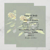 Sunflower and Sparrow Kaart (Voorkant / Achterkant)