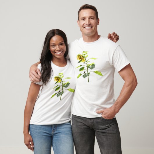 Sunflower and Sparrow T-shirt (Unisex)