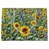 Sunflower and Wildflower Field Groot Cadeauzakje (Voorkant)