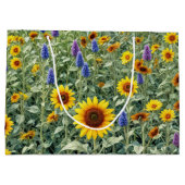 Sunflower and Wildflower Field Groot Cadeauzakje (Achterkant)