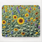Sunflower and Wildflower Field Muismat (Voorkant)