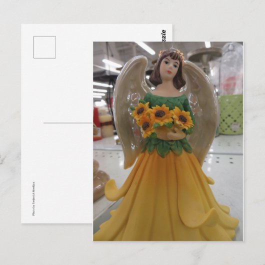 Sunflower Angel Briefkaart (Voorkant / Achterkant)