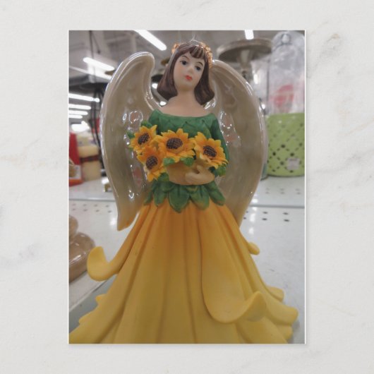 Sunflower Angel Briefkaart (Voorkant)