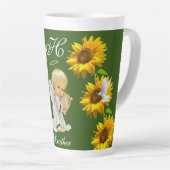 Sunflower Angel Floral Latte Mok (Rechterhoek)