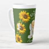 Sunflower Angel Floral Latte Mok (Linkerhoek)
