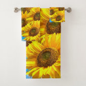 Sunflower Angel Floral Sky Bath Towel sets Bad Handdoek (Insitu)