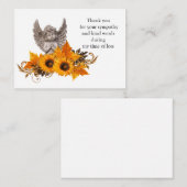 Sunflower Angel - Hartelijk dank Notitiekaartje (Voorkant / Achterkant)