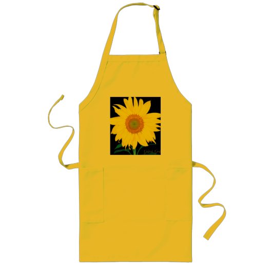 Sunflower Apron Lang Schort (Voorkant)