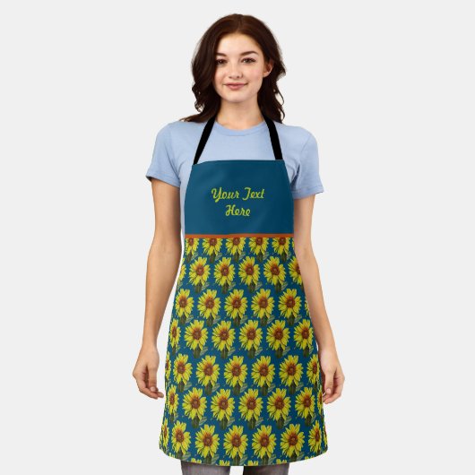 Sunflower Apron Schort (Gedragen)