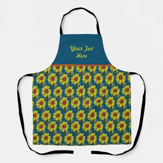 Sunflower Apron Schort (Voorkant)