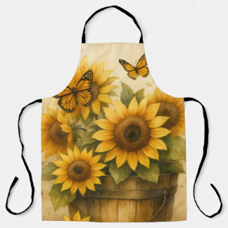 Sunflower Apron Schort