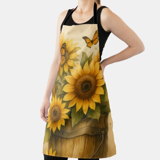 Sunflower Apron Schort (Insitu)