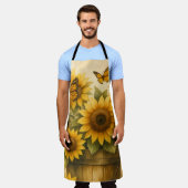 Sunflower Apron Schort (Gedragen)