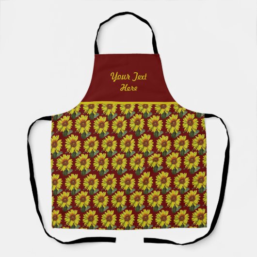 Sunflower Apron Schort (Voorkant)