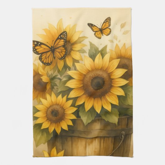 Sunflower Apron Theedoek (Verticaal)