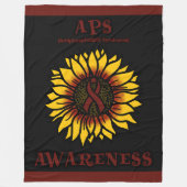SUNFLOWER...APS FLEECE DEKEN (Voorkant)