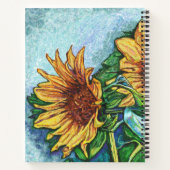 Sunflower Art-laptop Notitieboek (Achterkant)