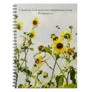Sunflower Art Notitieboek Prayer Journal