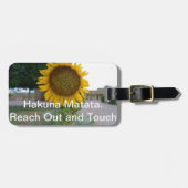 Sunflower Art Print Product aanpassen Bagagelabel (Voorkant horizontaal)