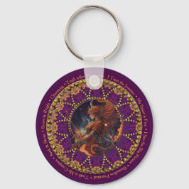 Sunflower Astro Sagittarius Zodiac Affirmations Sleutelhanger