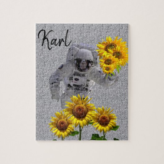 Sunflower Astronaut Puzzles Legpuzzel (Verticaal)