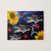 Sunflower Astronaut Puzzles Legpuzzel (Horizontaal)